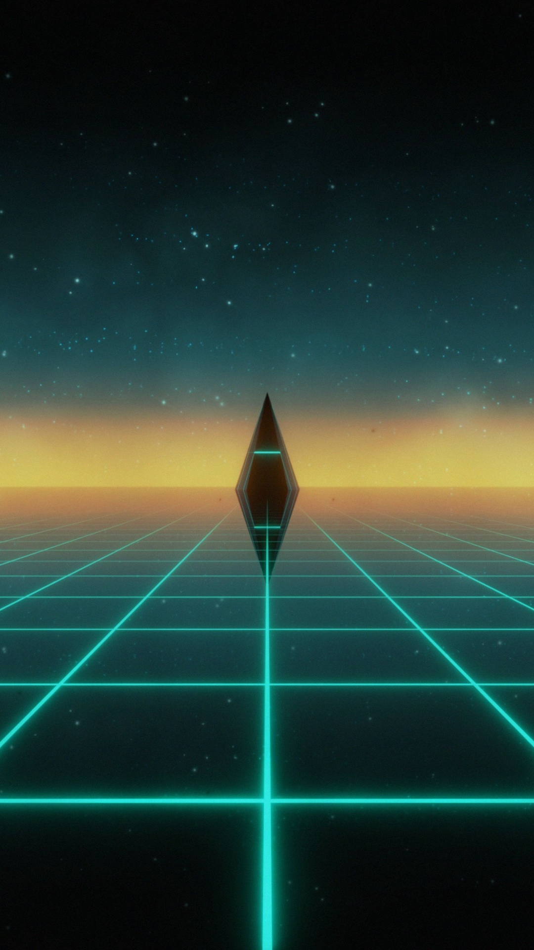 空间, 气氛, 奥罗拉, 地平线, 对称 壁纸 1080x1920 允许