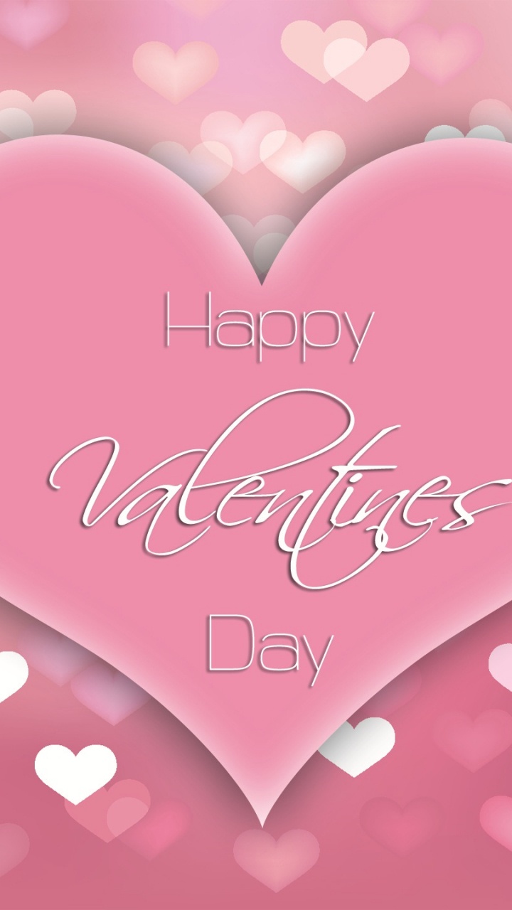Vector Graphics, Heart, Valentines Day, Pink, Love. Wallpaper in 720x1280 Resolution