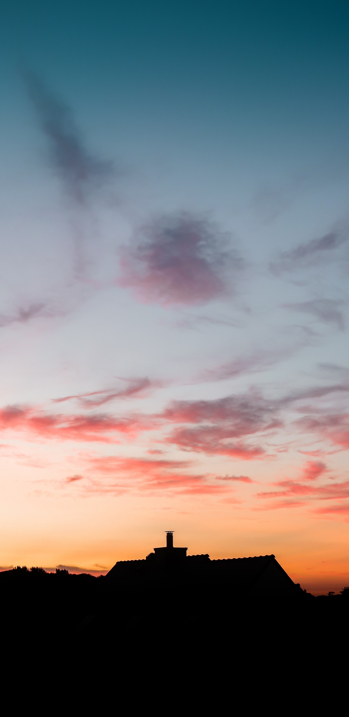 Morgendämmerung, Sonnenuntergang, Afterglow, Cloud, Horizont. Wallpaper in 1440x2960 Resolution