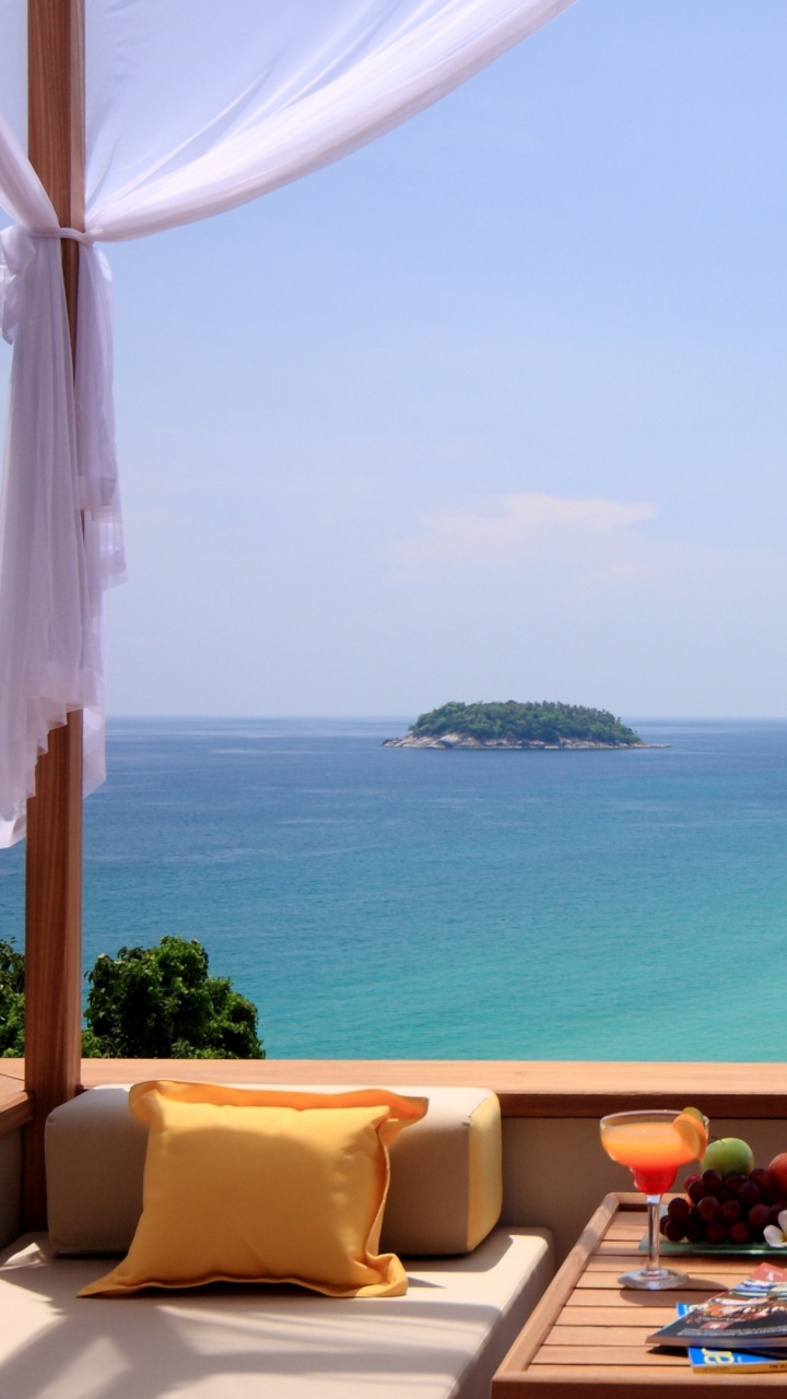 度假村, 度假, 大海, 加勒比, 天空 壁纸 720x1280 允许