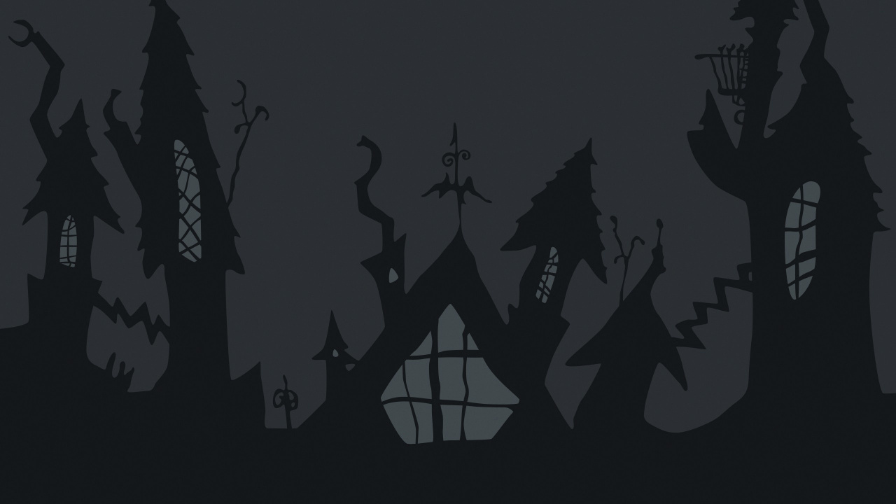 Jack Skellington, Noir, Obscurité, Graphique, Noir et Blanc. Wallpaper in 1280x720 Resolution