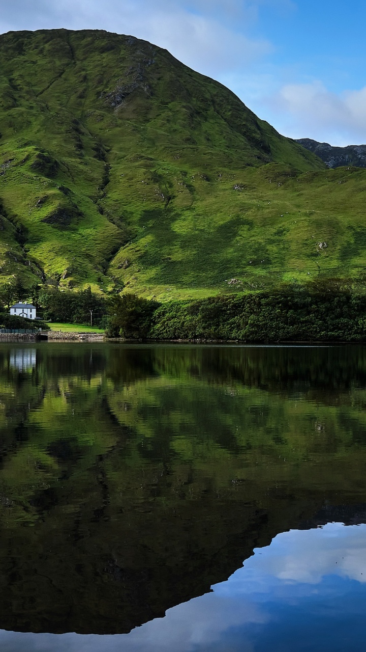 Reflection, Tree, Water, Cloud, Mountain. Wallpaper in 720x1280 Resolution