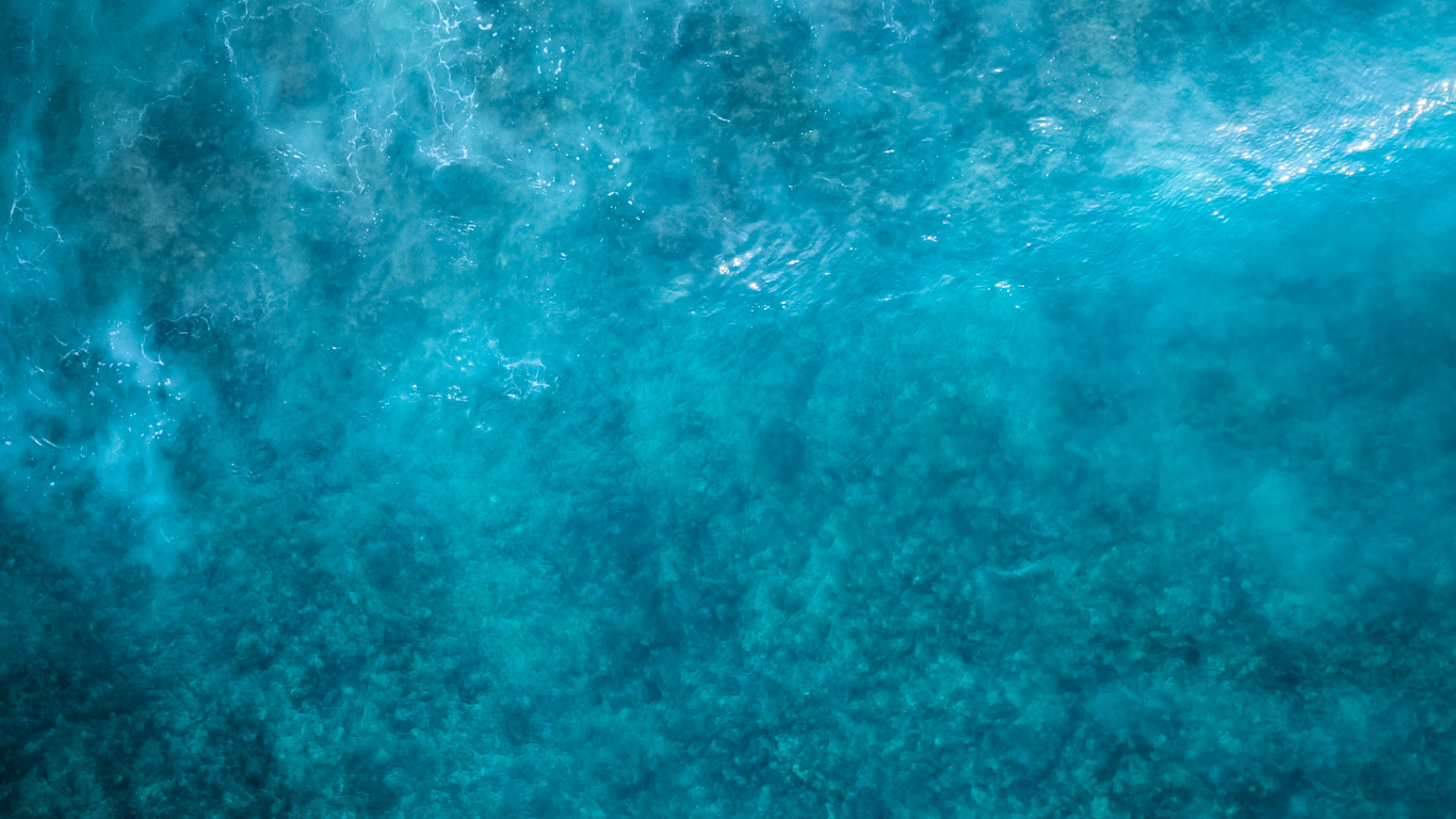 Water, Sea, Azure, Fluid, Underwater. Wallpaper in 1366x768 Resolution