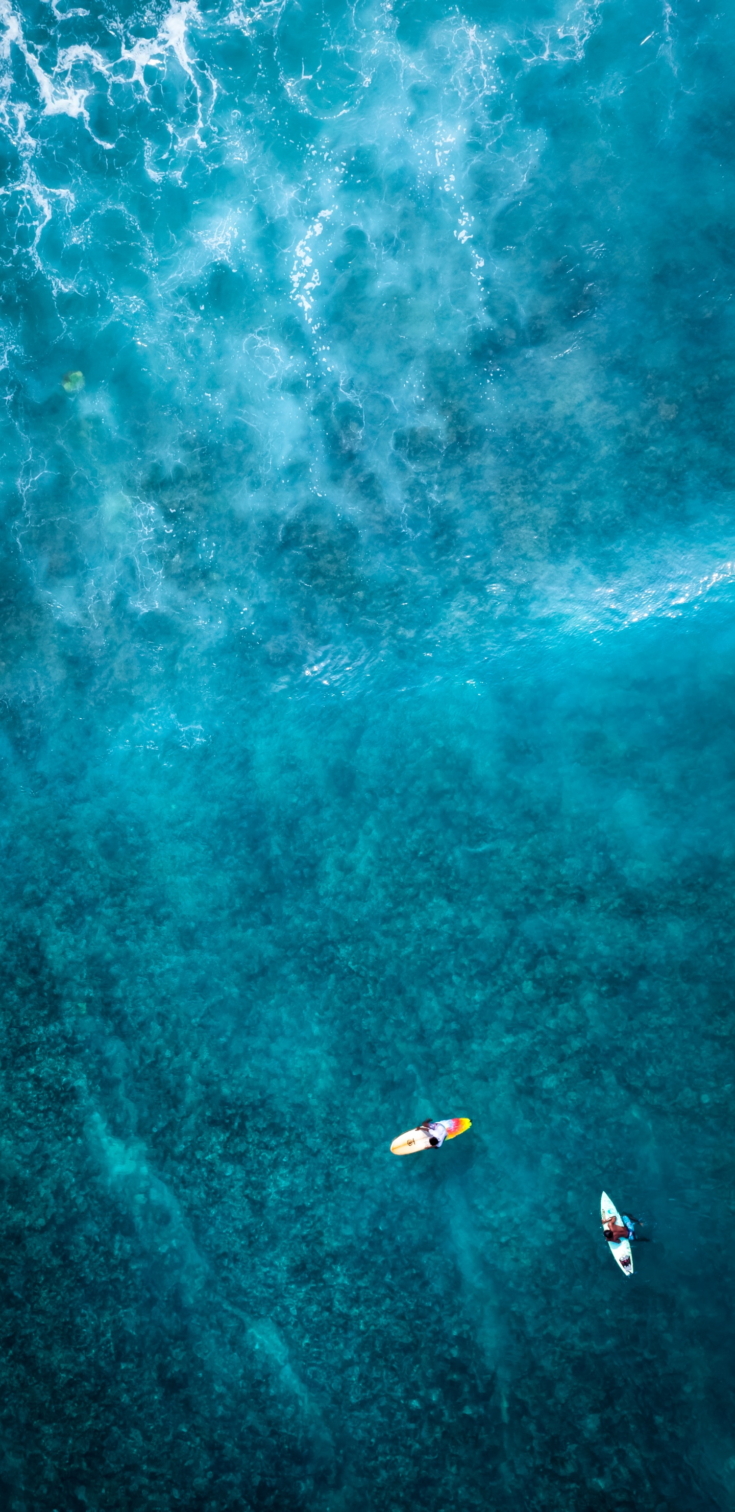 Water, Sea, Azure, Fluid, Underwater. Wallpaper in 1440x2960 Resolution