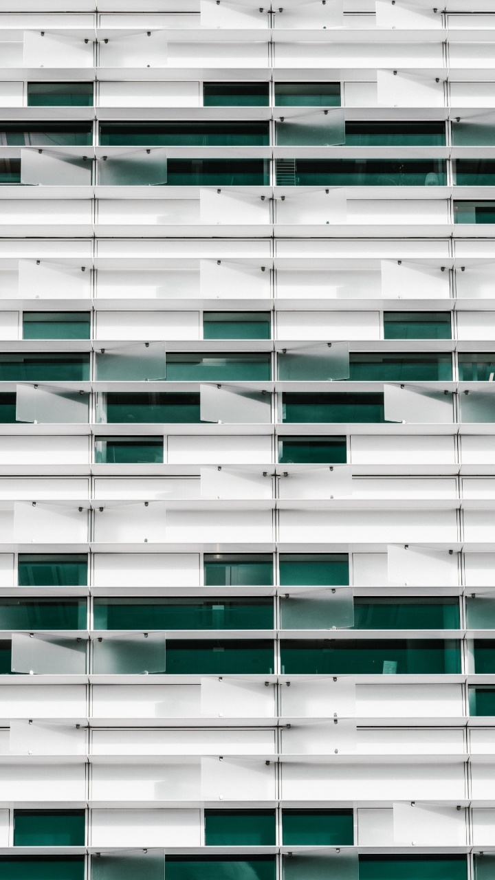 White and Black Concrete Building. Wallpaper in 720x1280 Resolution