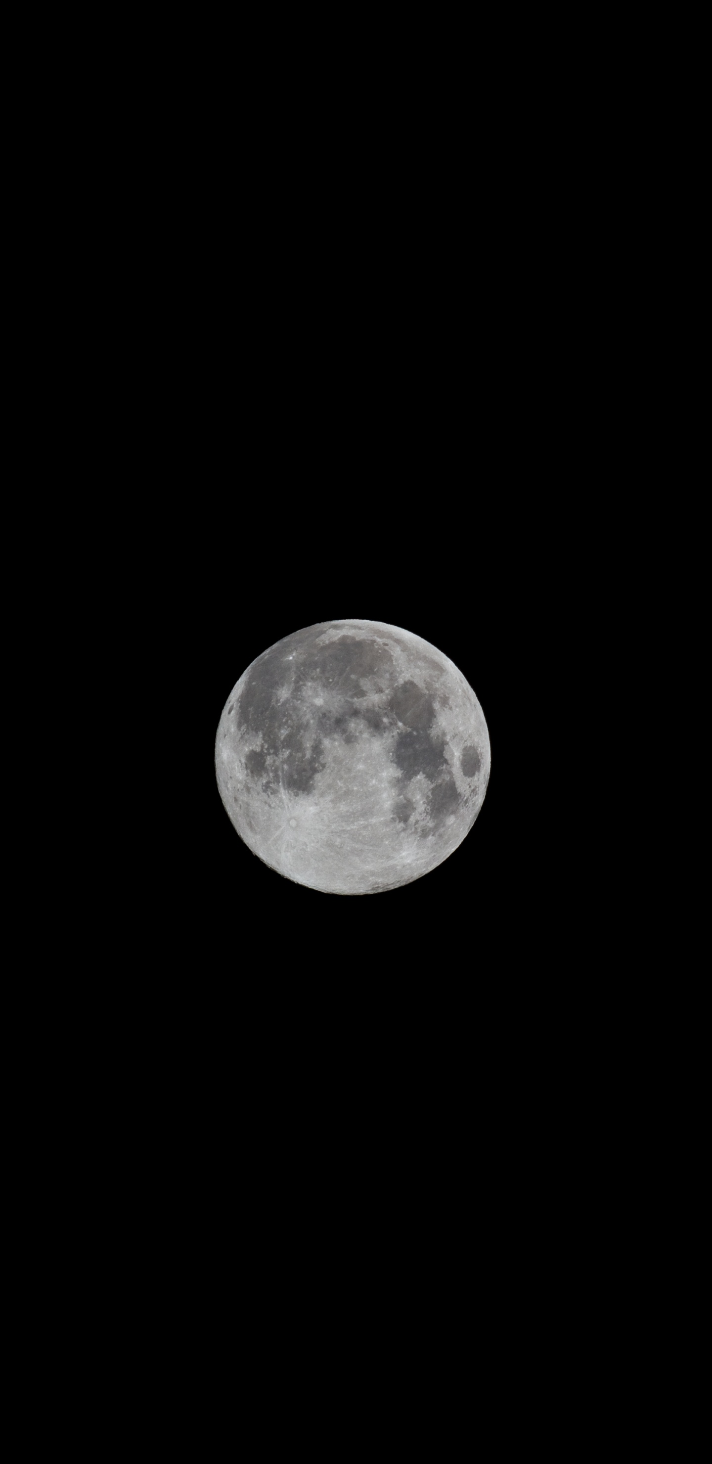 Pleine Lune Dans le Ciel. Wallpaper in 1440x2960 Resolution