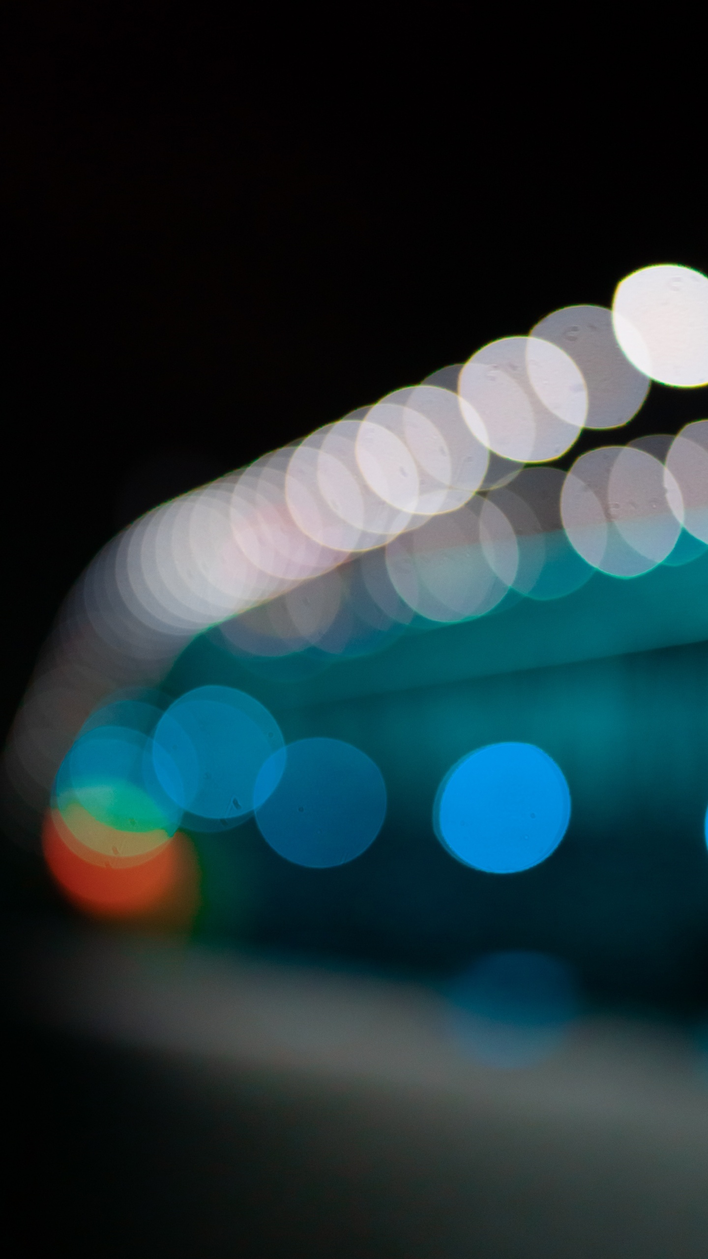 Bokeh de Luz Verde y Blanca. Wallpaper in 1440x2560 Resolution