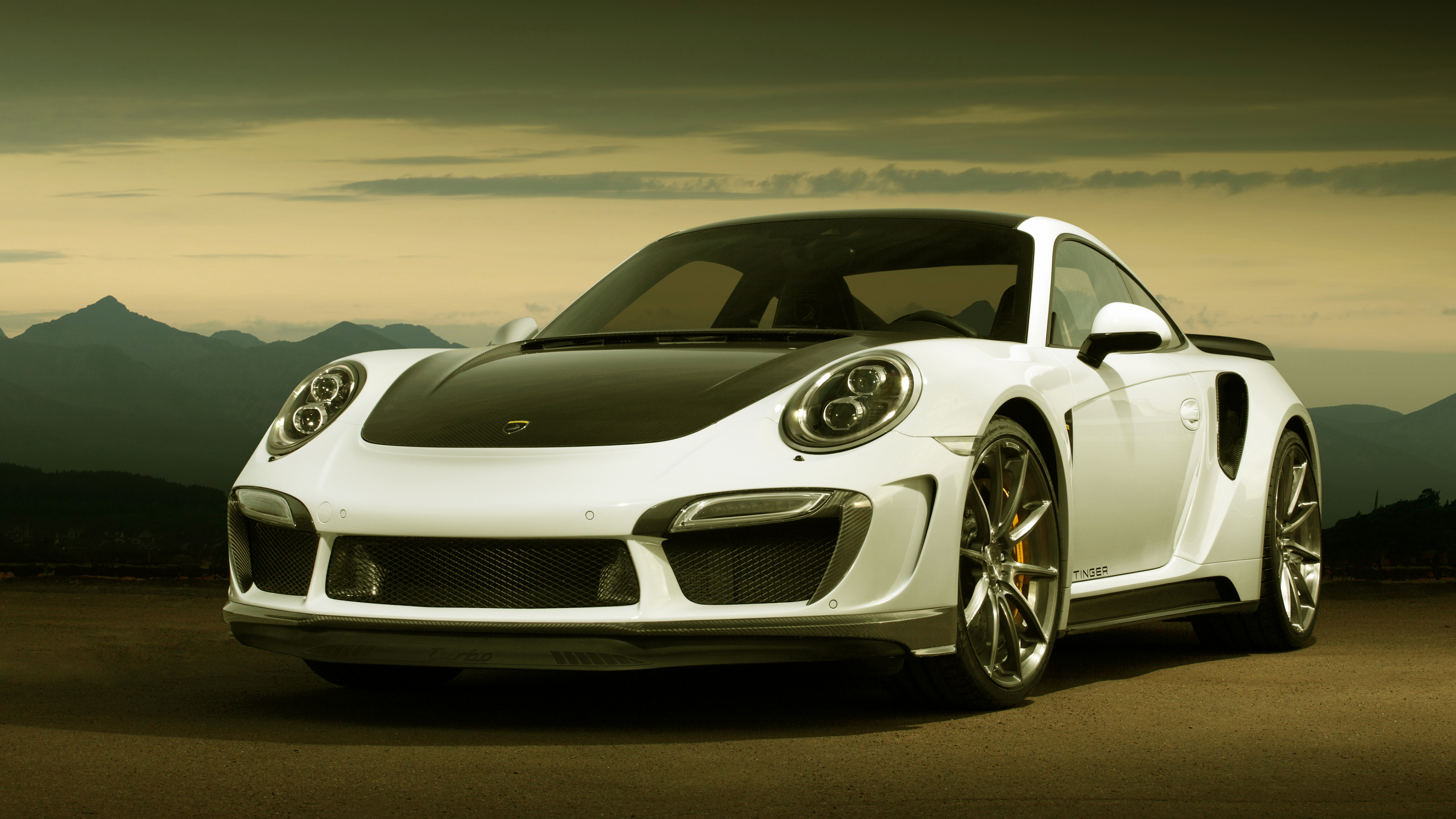 Grayscale Photo of Mercedes Benz Coupe. Wallpaper in 3840x2160 Resolution