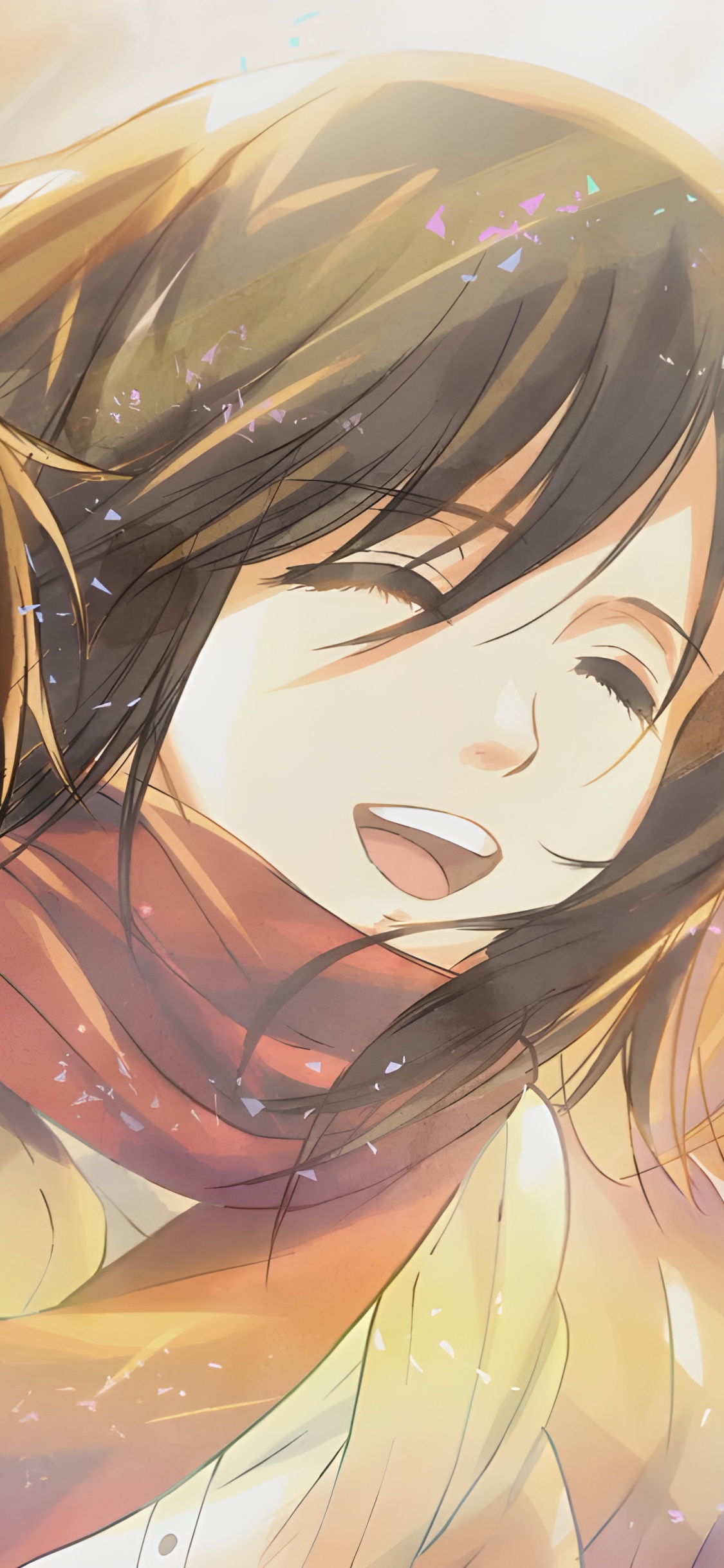 Eren Yeager, Mikasa Ackerman, Armin Arlert, Levi Ackerman, de Dibujos Animados. Wallpaper in 1125x2436 Resolution