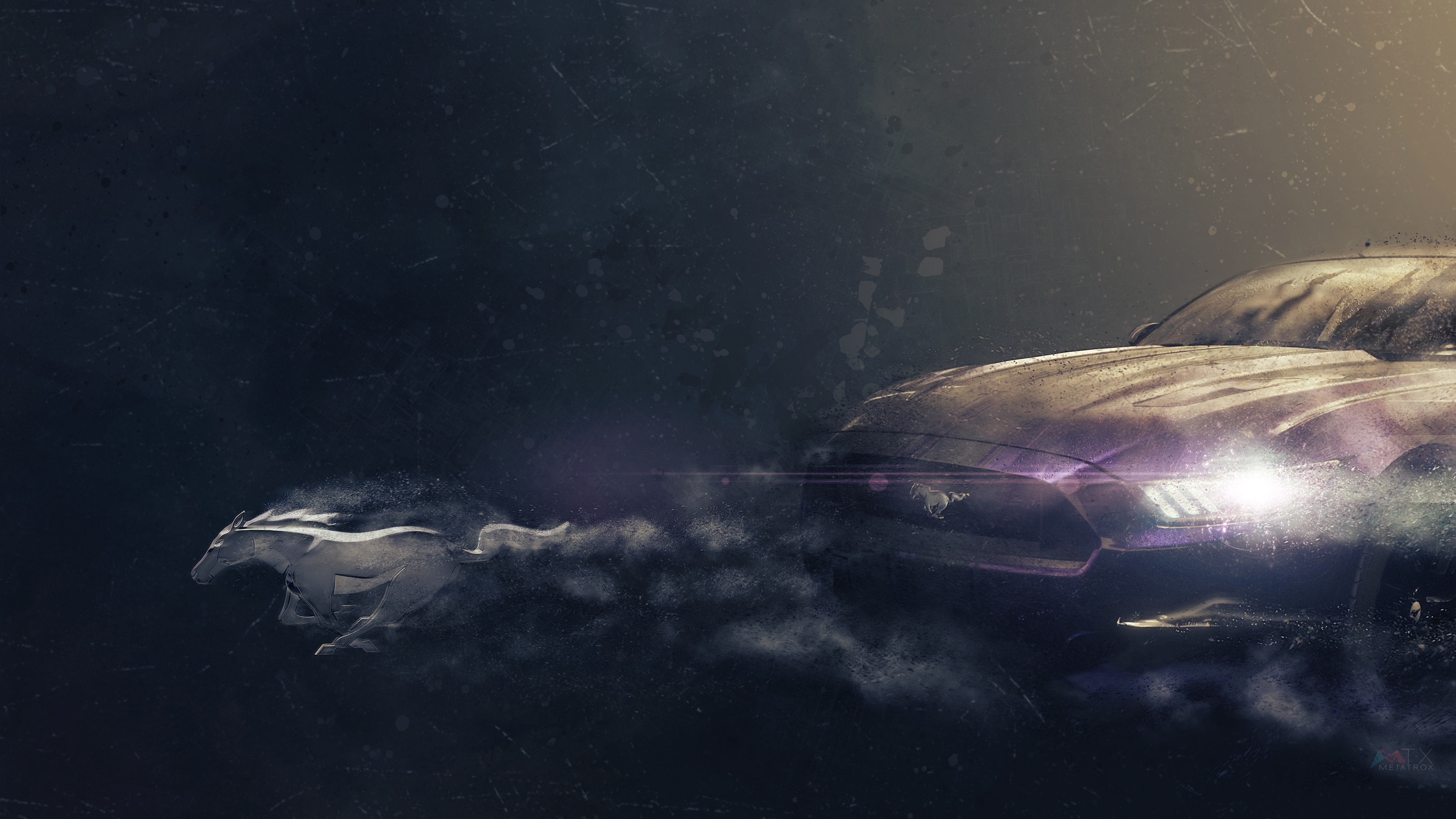 Peinture Abstraite Blanche et Bleue. Wallpaper in 3840x2160 Resolution