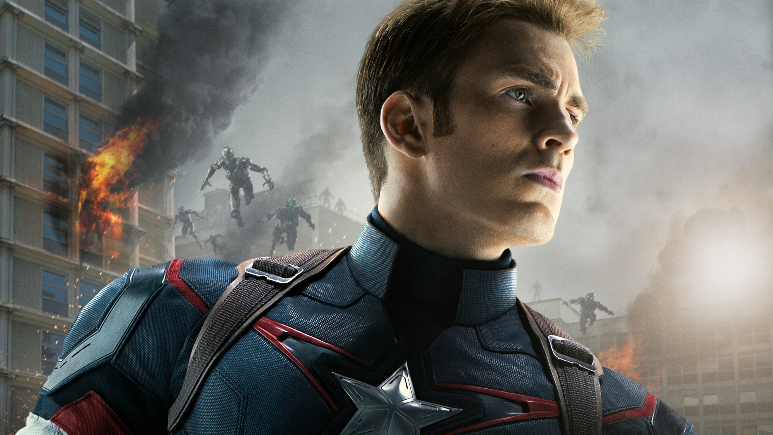 Man in Black and Red Zip up Jacket. Wallpaper in 2560x1440 Resolution