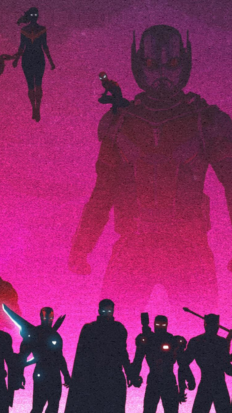 Silhouette de Personnes Debout Sur le Sol. Wallpaper in 750x1334 Resolution