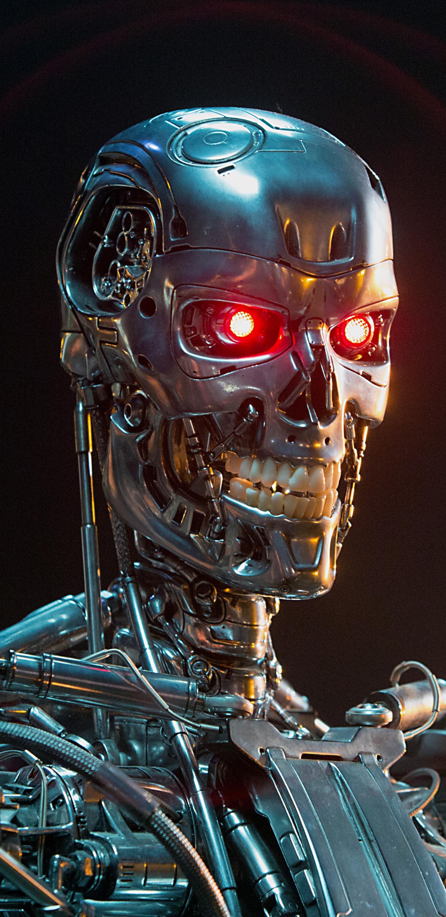 Person Wearing Gold Mask Riding Motorcycle. Wallpaper in 1440x2960 Resolution