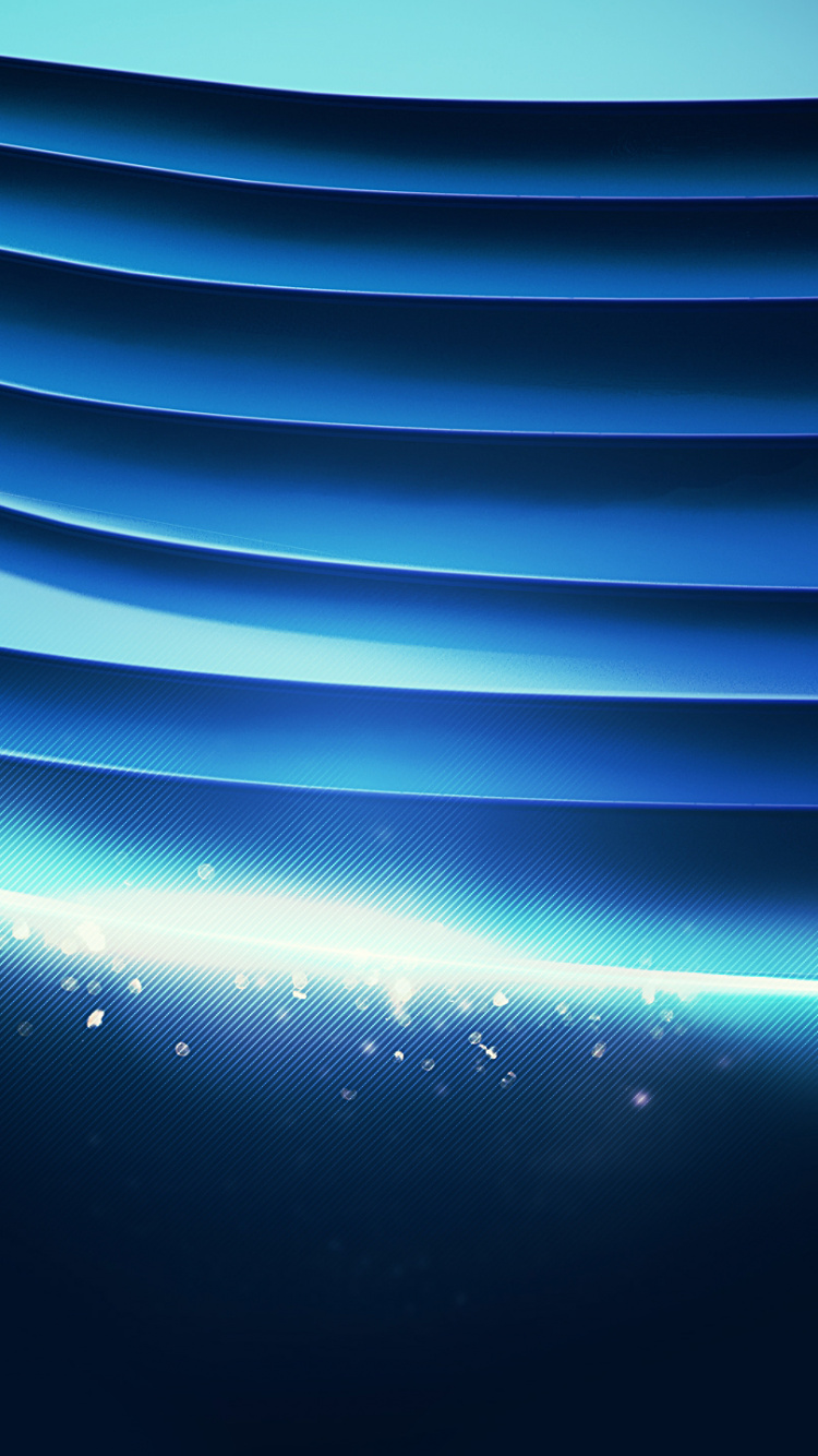 White and Blue Light in Dark Room. Wallpaper in 750x1334 Resolution