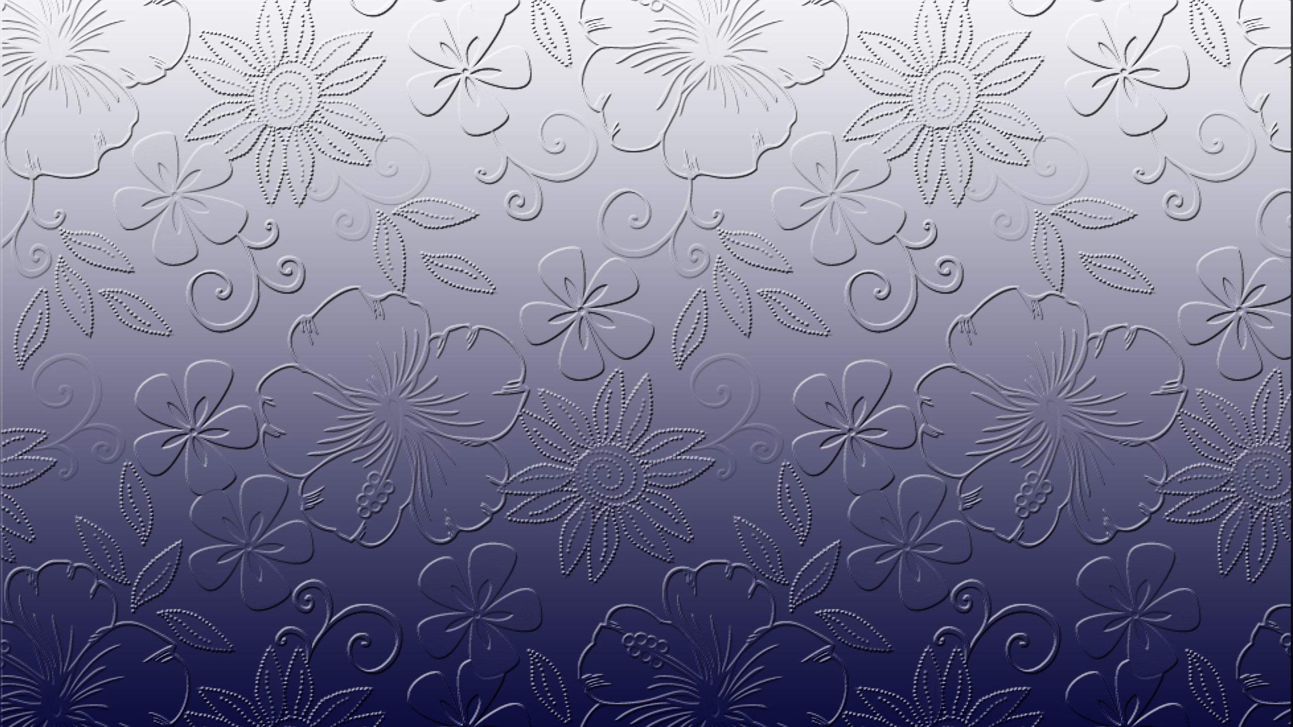 White and Blue Floral Textile. Wallpaper in 2560x1440 Resolution