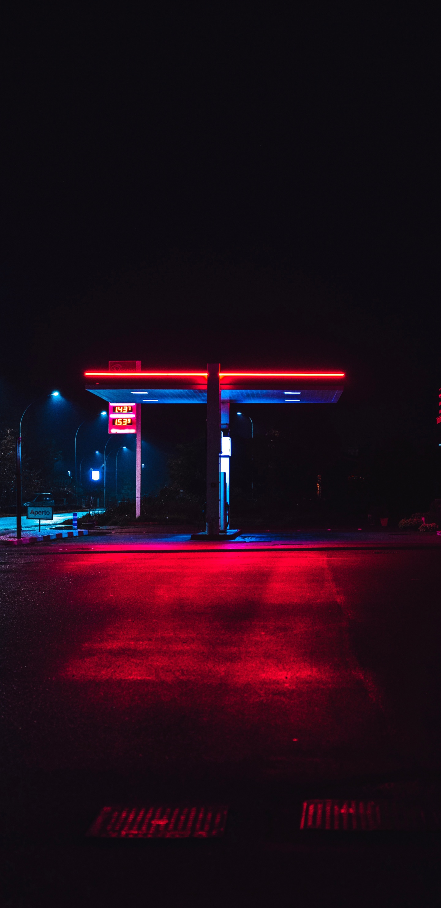 红色的, 光, 午夜, 车灯, 天空 壁纸 1440x2960 允许