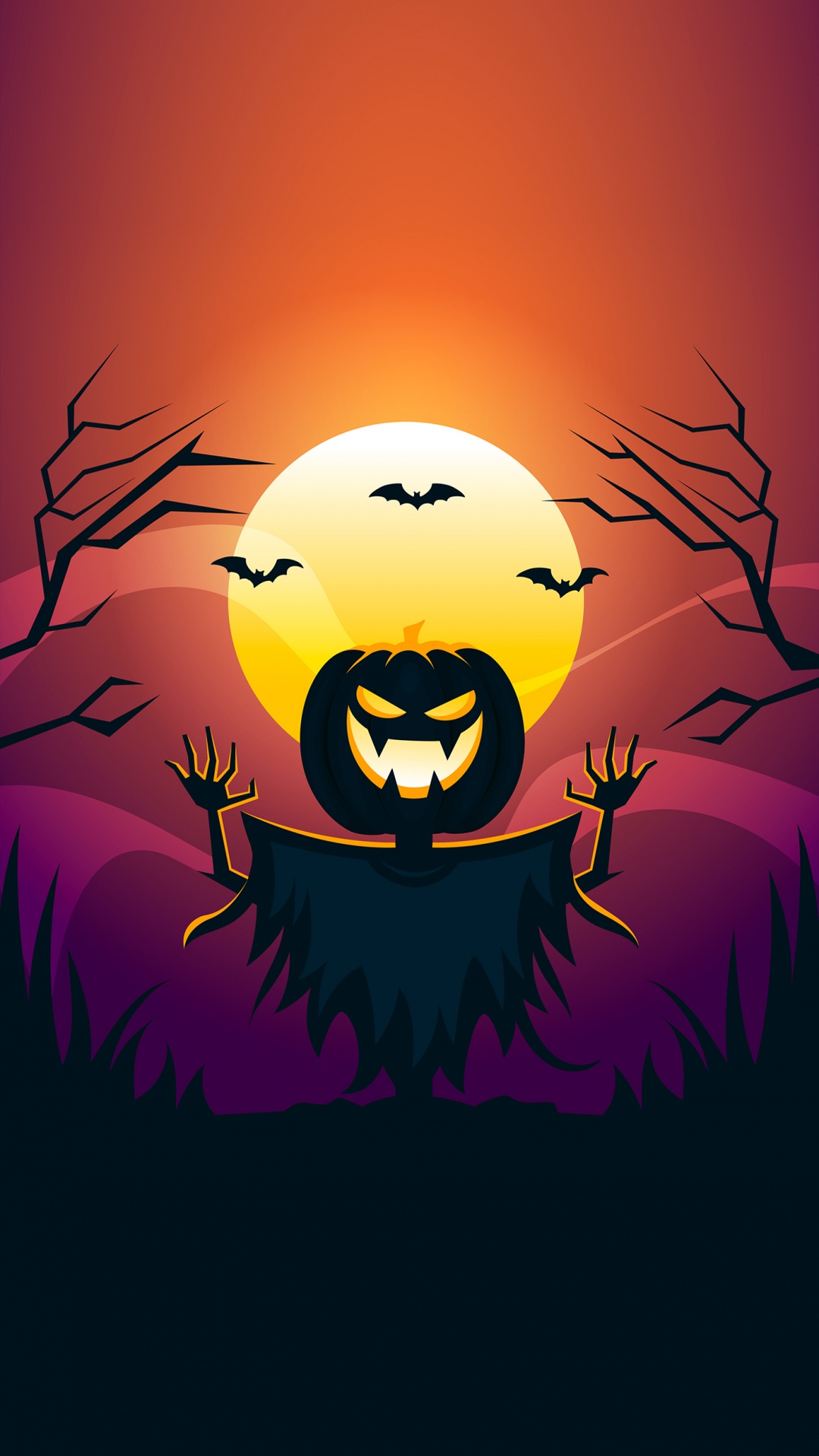 Helloween, Illustration, Animation, Dessin, Halloween. Wallpaper in 1080x1920 Resolution