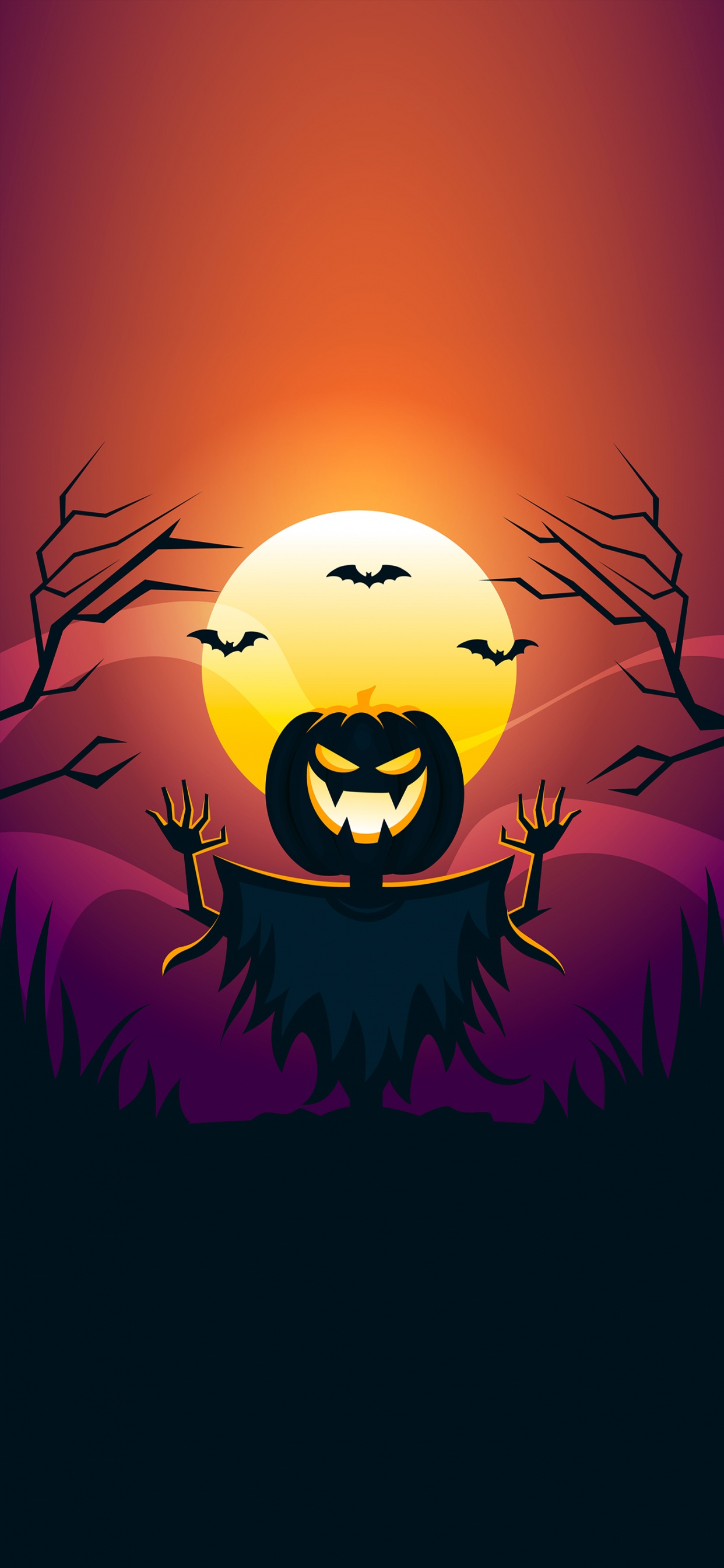 Helloween, Illustration, Animation, Painting, Drawing. Wallpaper in 1242x2688 Resolution