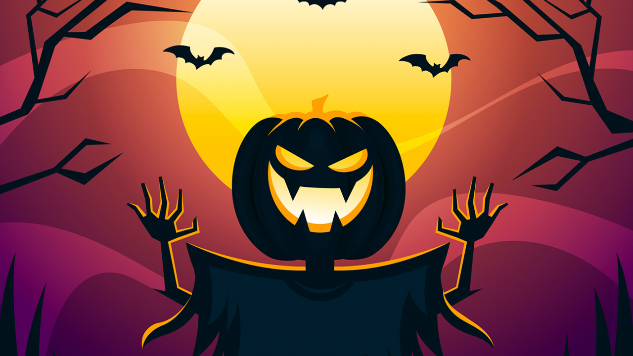 Helloween, Ilustración, Animación, Dibujo, Halloween. Wallpaper in 1280x720 Resolution