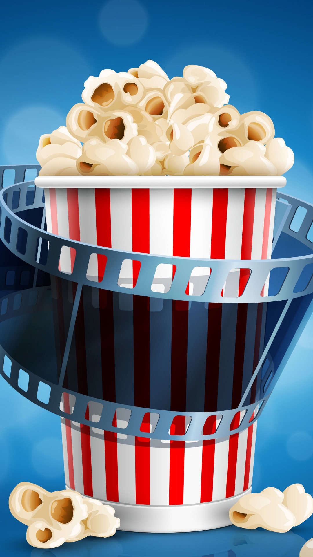 Cookies on Red and White Striped Container. Wallpaper in 1080x1920 Resolution