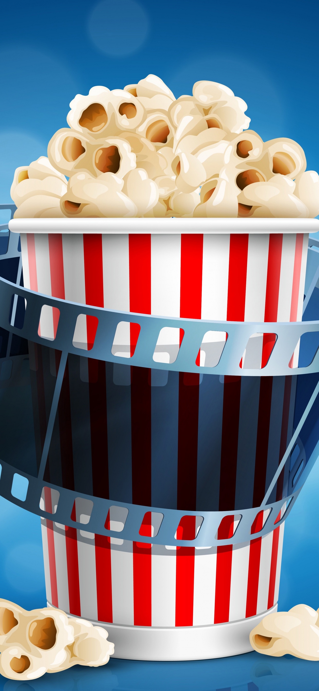 Cookies on Red and White Striped Container. Wallpaper in 1242x2688 Resolution