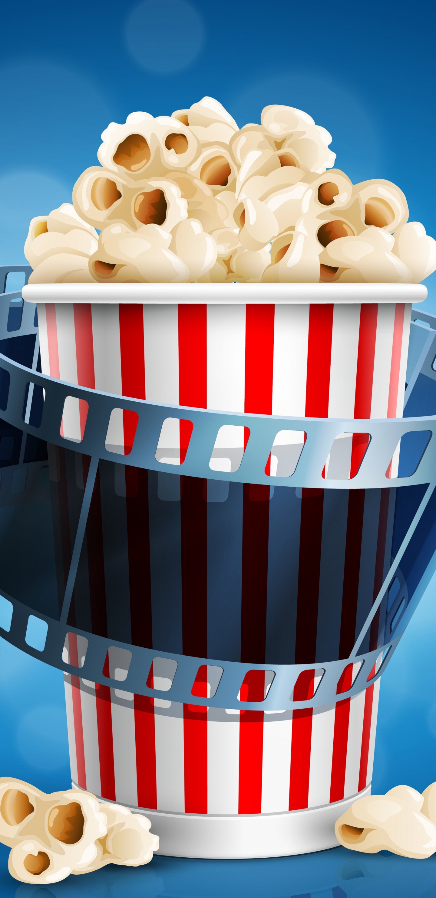 Galletas en Contenedor de Rayas Rojas y Blancas. Wallpaper in 1440x2960 Resolution