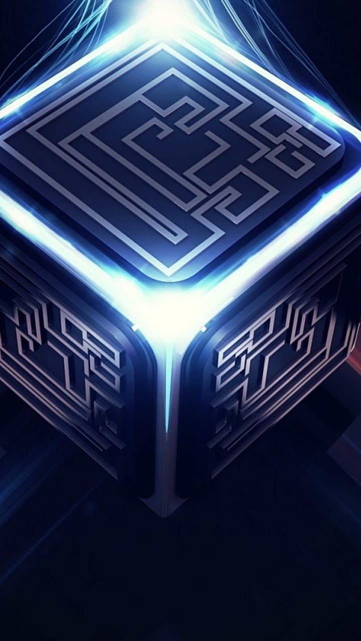 Boîte Carrée Noire et Blanche. Wallpaper in 720x1280 Resolution