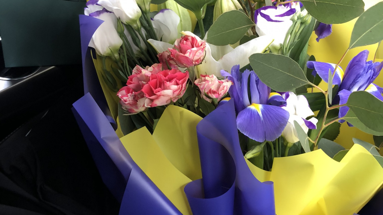 Bouquet de Fleurs, Design Floral, Roi, Les Fleurs Coupées, Purple. Wallpaper in 1280x720 Resolution