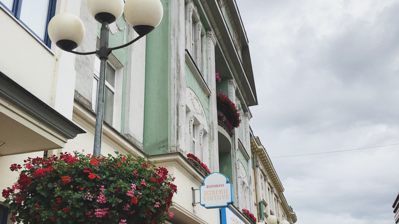 House, Real Estate, Neighbourhood, Town, Flowerpot. Wallpaper in 1366x768 Resolution