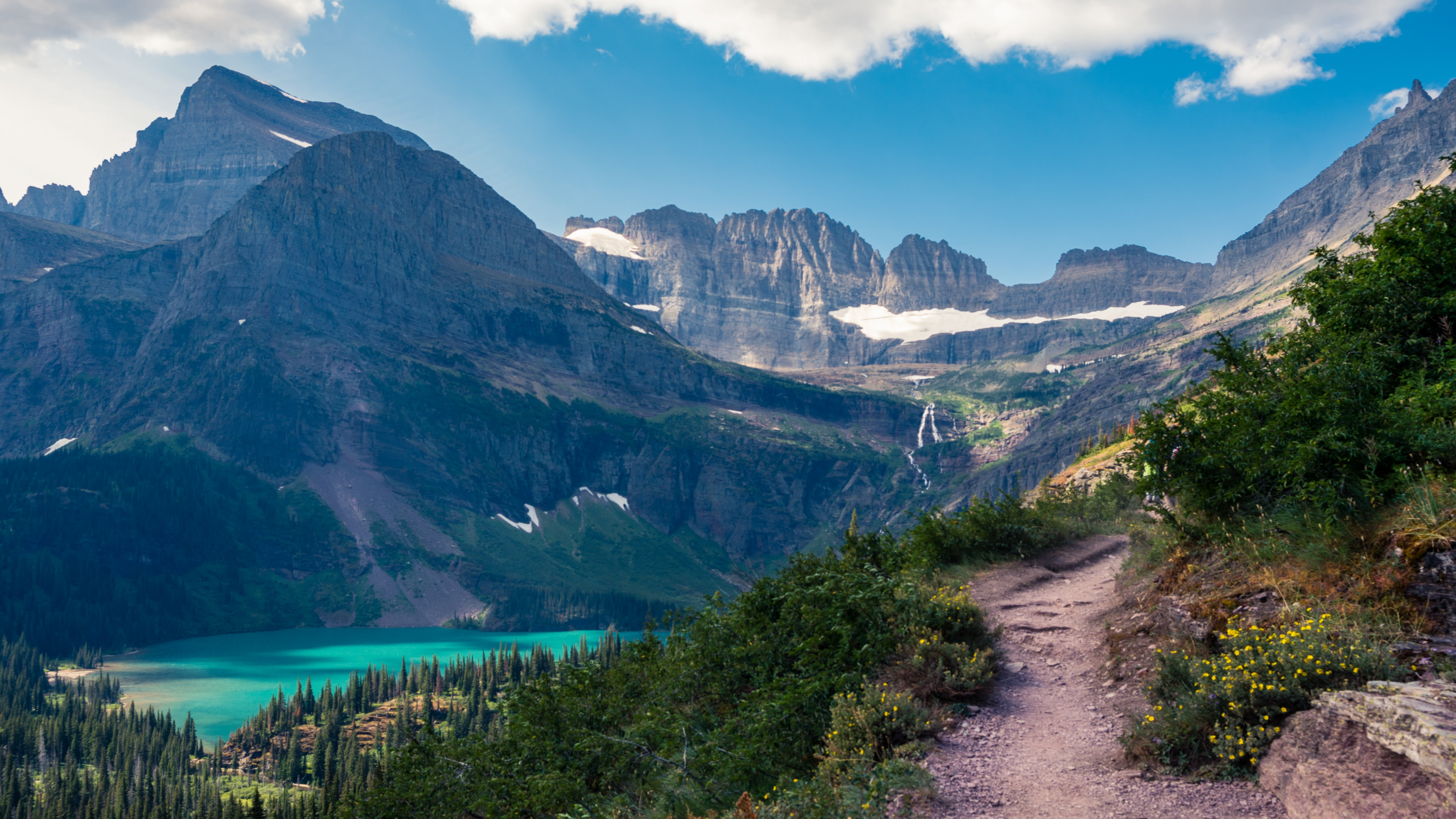 Spring Break Montana, Grinnell Glacier, Whitefish, Whitefish Mountain Resort, Yellowstone National Park. Wallpaper in 3840x2160 Resolution