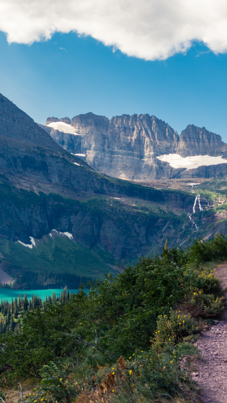 Spring Break Montana, Grinnell Glacier, Whitefish, Whitefish Mountain Resort, Yellowstone National Park. Wallpaper in 750x1334 Resolution