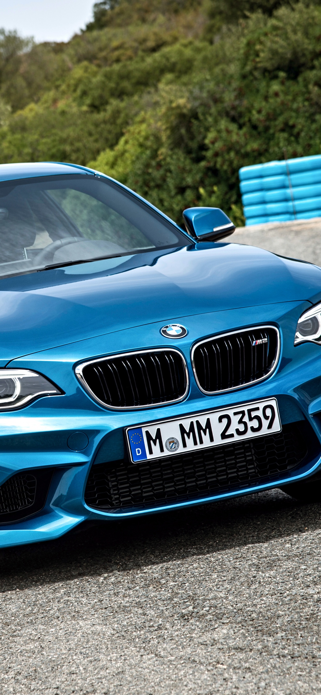 Blue Bmw m 3 on Road During Daytime. Wallpaper in 1242x2688 Resolution
