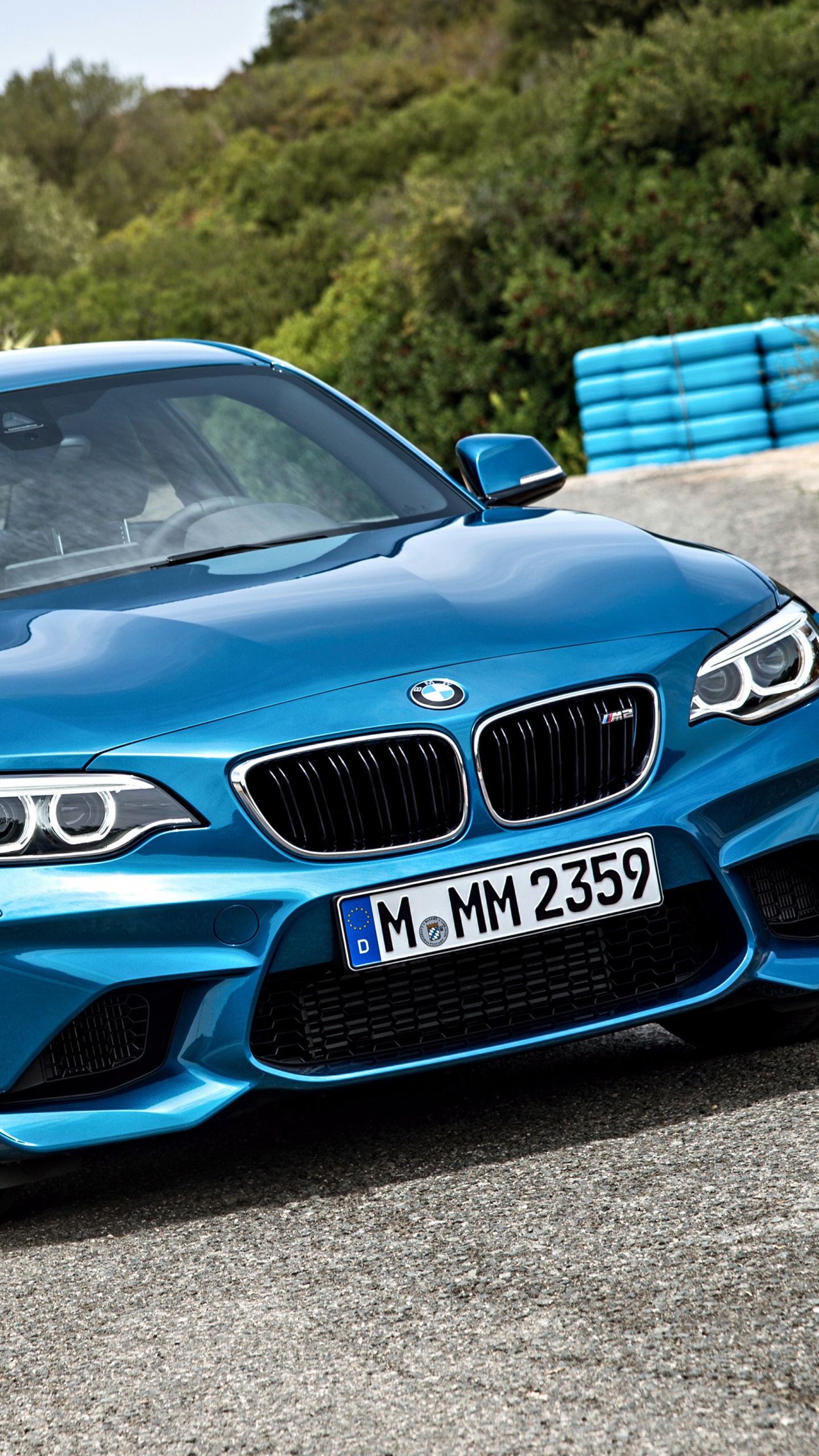 Blue Bmw m 3 on Road During Daytime. Wallpaper in 1440x2560 Resolution