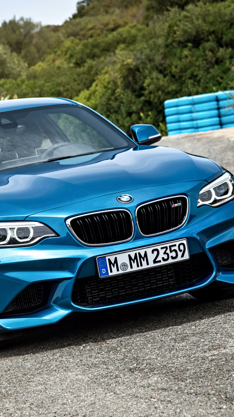 Blue Bmw m 3 on Road During Daytime. Wallpaper in 750x1334 Resolution