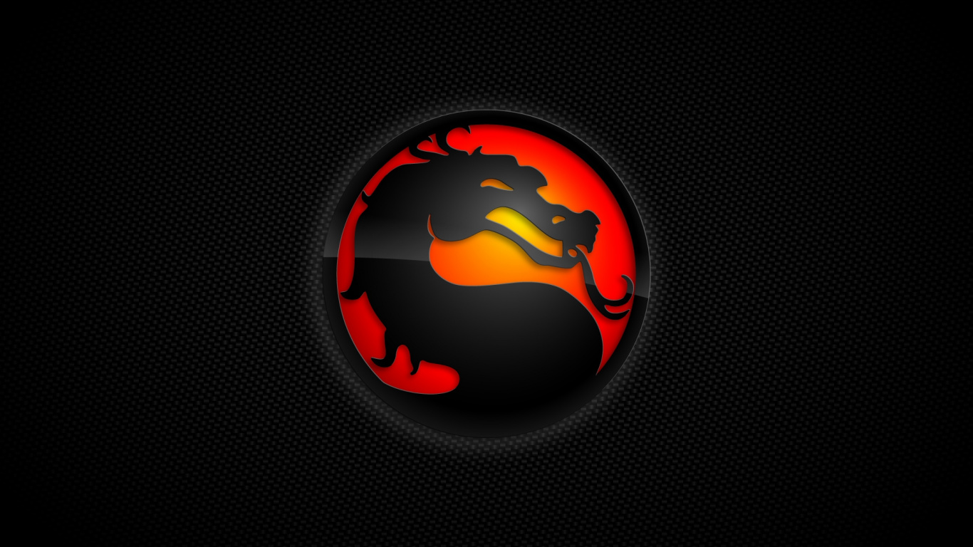 Logotipo, Mortal Kombat, Simbolo, Esfera, Letra. Wallpaper in 1366x768 Resolution