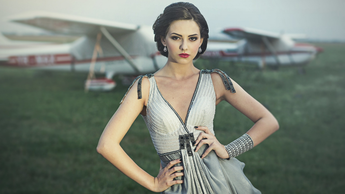 Modell, Schönheit, Mode, Model, Mädchen. Wallpaper in 1366x768 Resolution