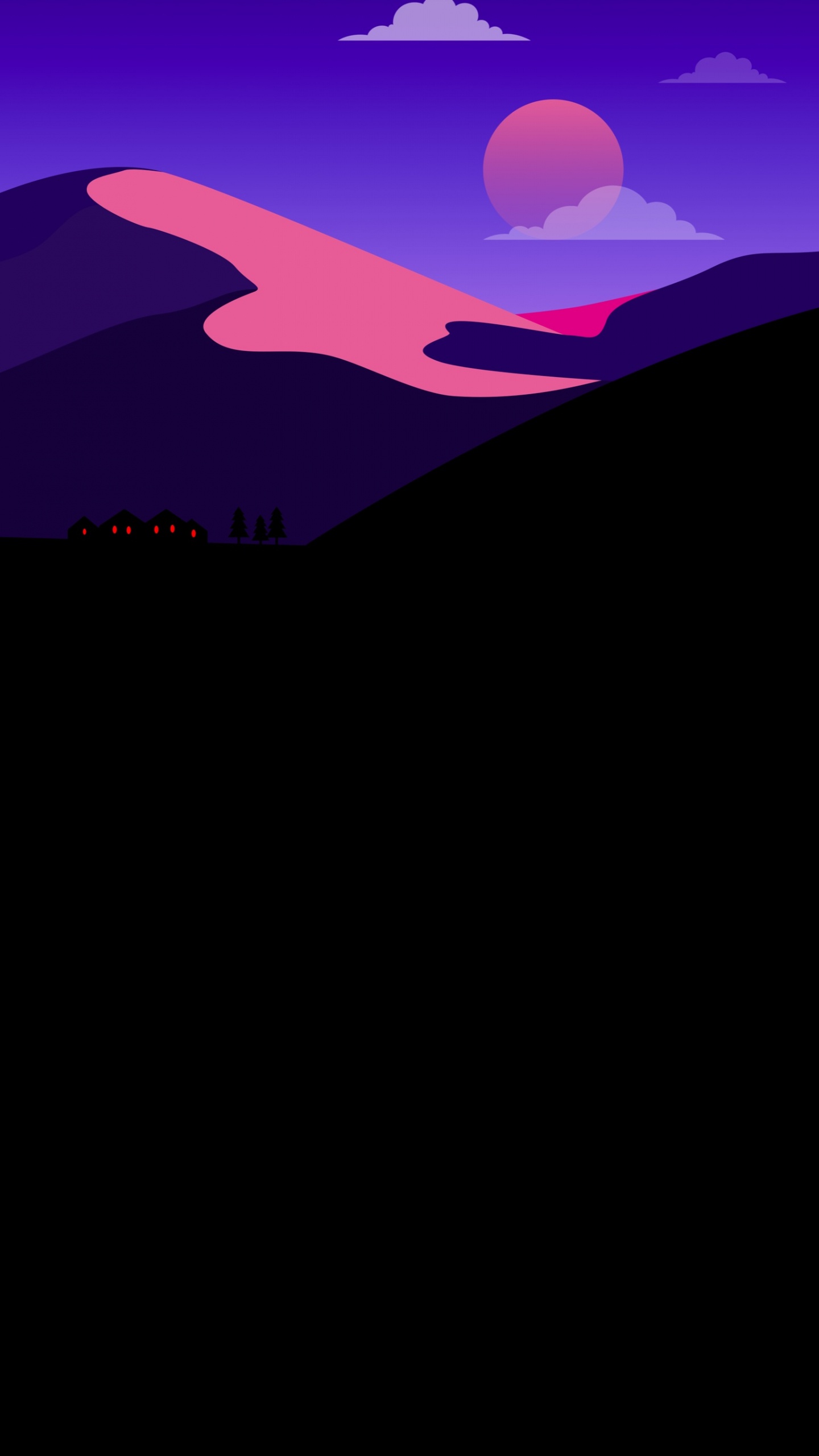 Lanceur Nova, D'autres, Atmosphère, Purple, Paysage Naturel. Wallpaper in 1440x2560 Resolution