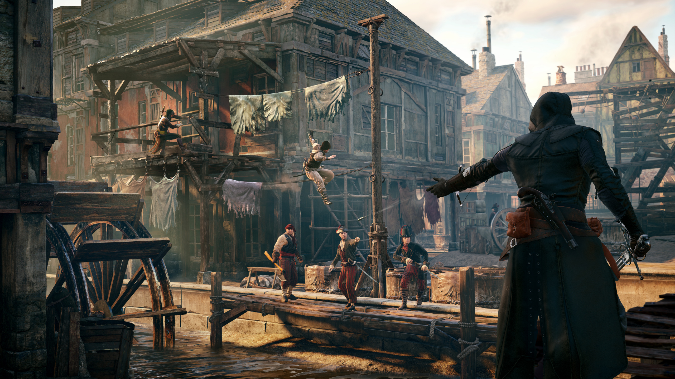 Assassins Creed Unity, Arno Dorian, Ubisoft, Open World, Pc-Spiel. Wallpaper in 2560x1440 Resolution