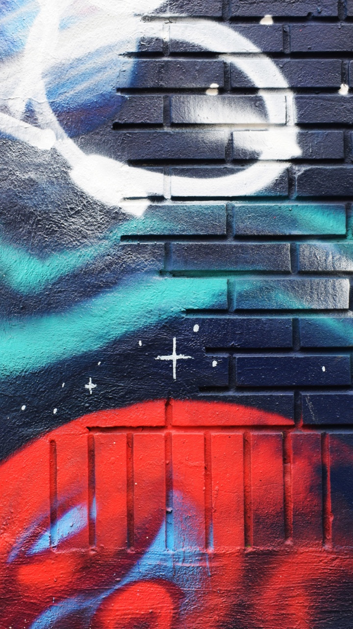 Graffiti, Mur, Blue, L'art de la Rue, Art. Wallpaper in 720x1280 Resolution