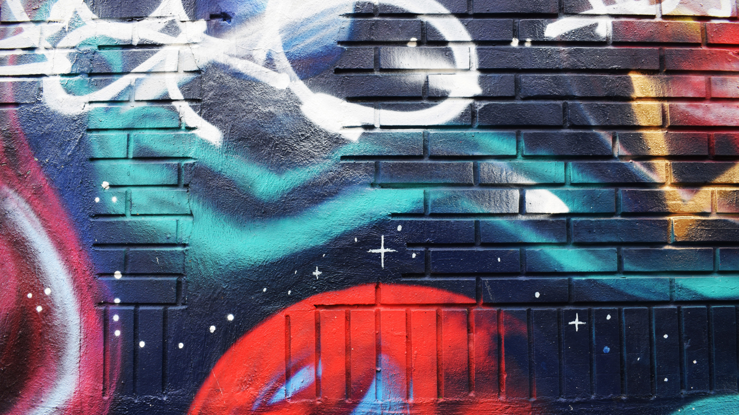 Painting, Graffiti, Wall, Blue, Street Art. Wallpaper in 2560x1440 Resolution