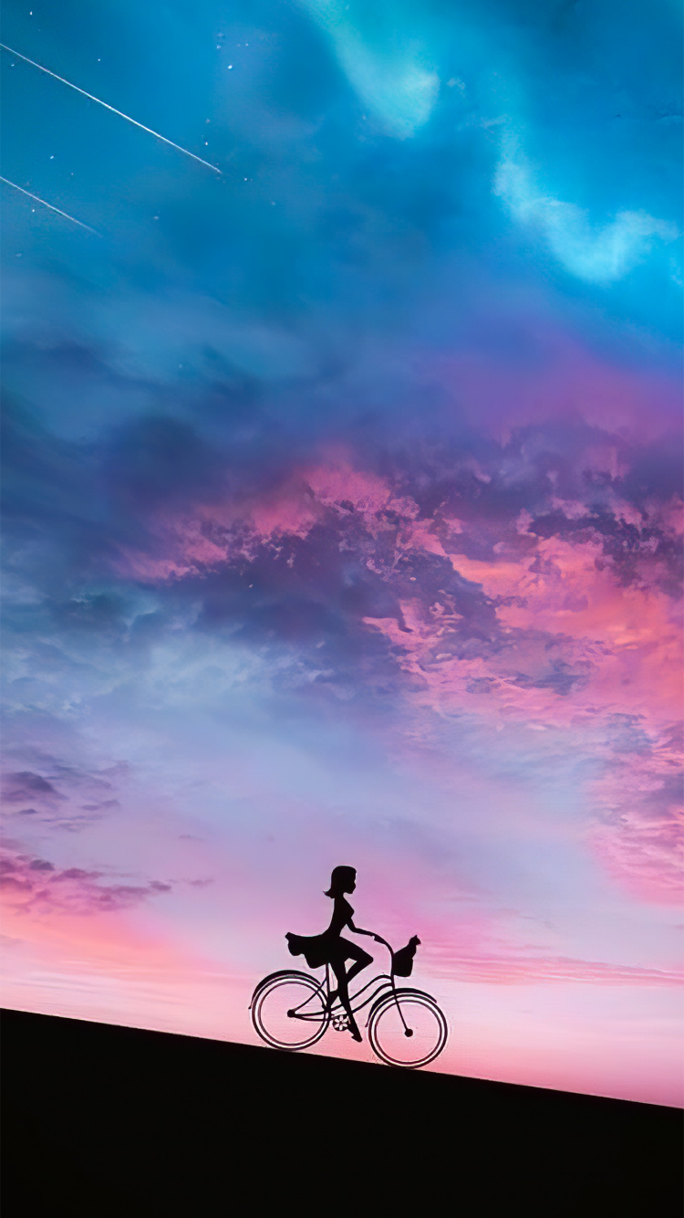 Bicicleta Híbrida De, Neumatico, Rueda, Bicicleta Híbrida, Coche. Wallpaper in 750x1334 Resolution