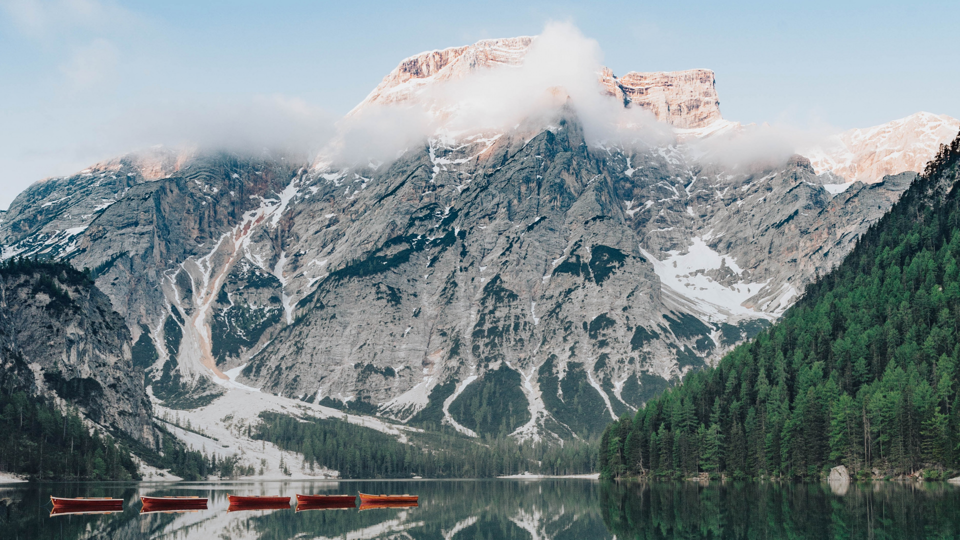 Mountainous Landforms, Mount Scenery, Highland, Body of Water, Lake. Wallpaper in 1920x1080 Resolution