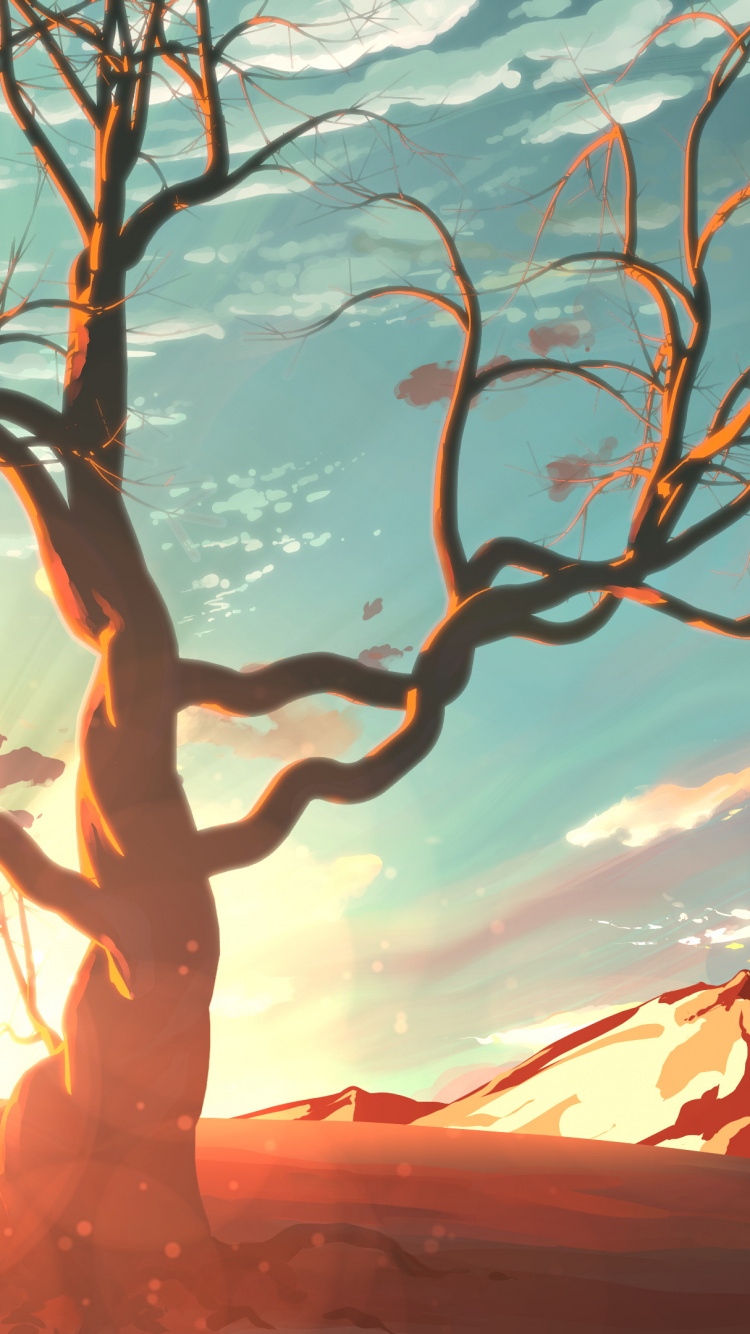 L'art Numérique, Art, Concept Art, Nature, Paysage Naturel. Wallpaper in 750x1334 Resolution