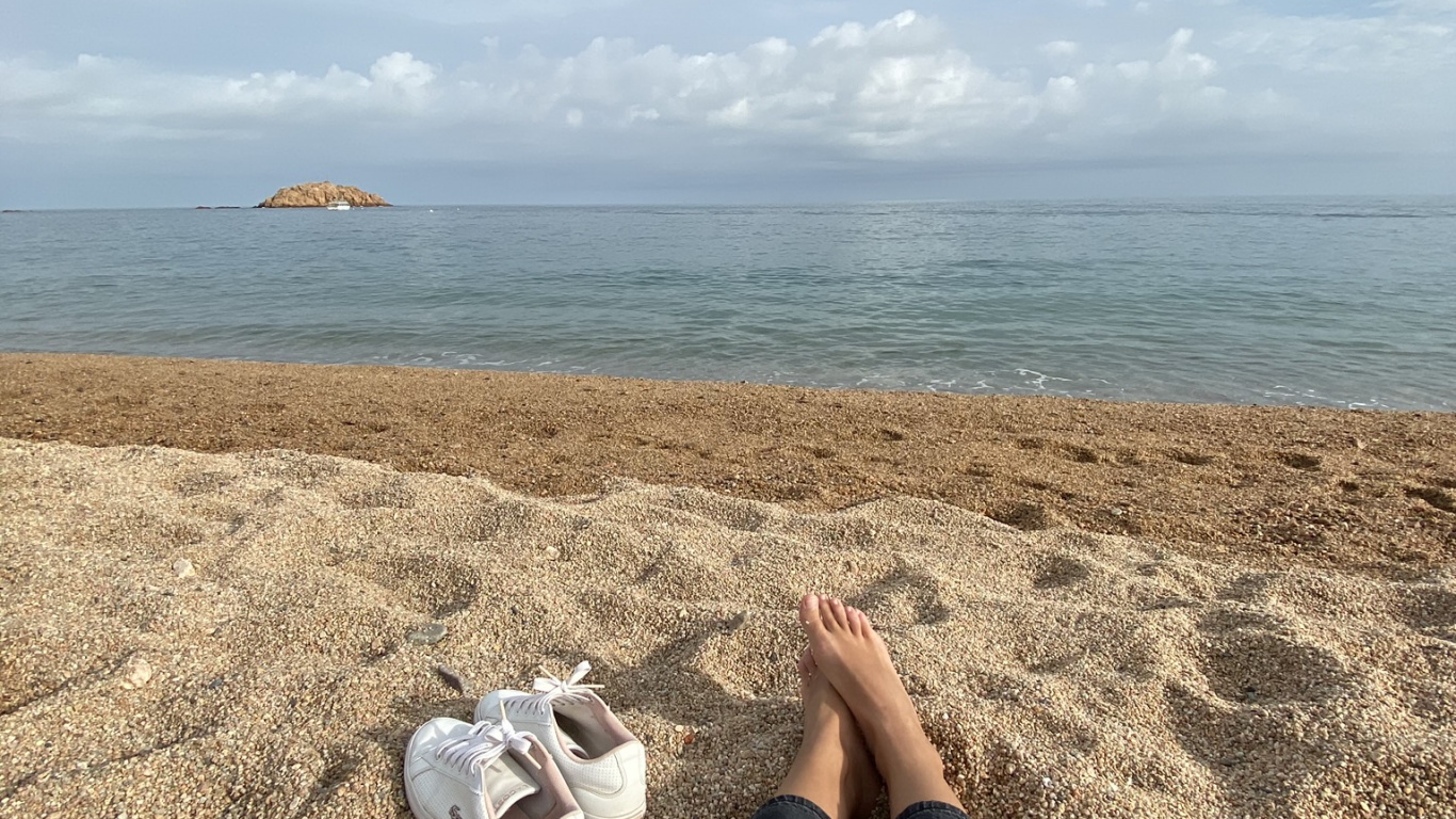 Mer, Tourisme, L'homme, Jambe Humaine, Sand. Wallpaper in 1366x768 Resolution