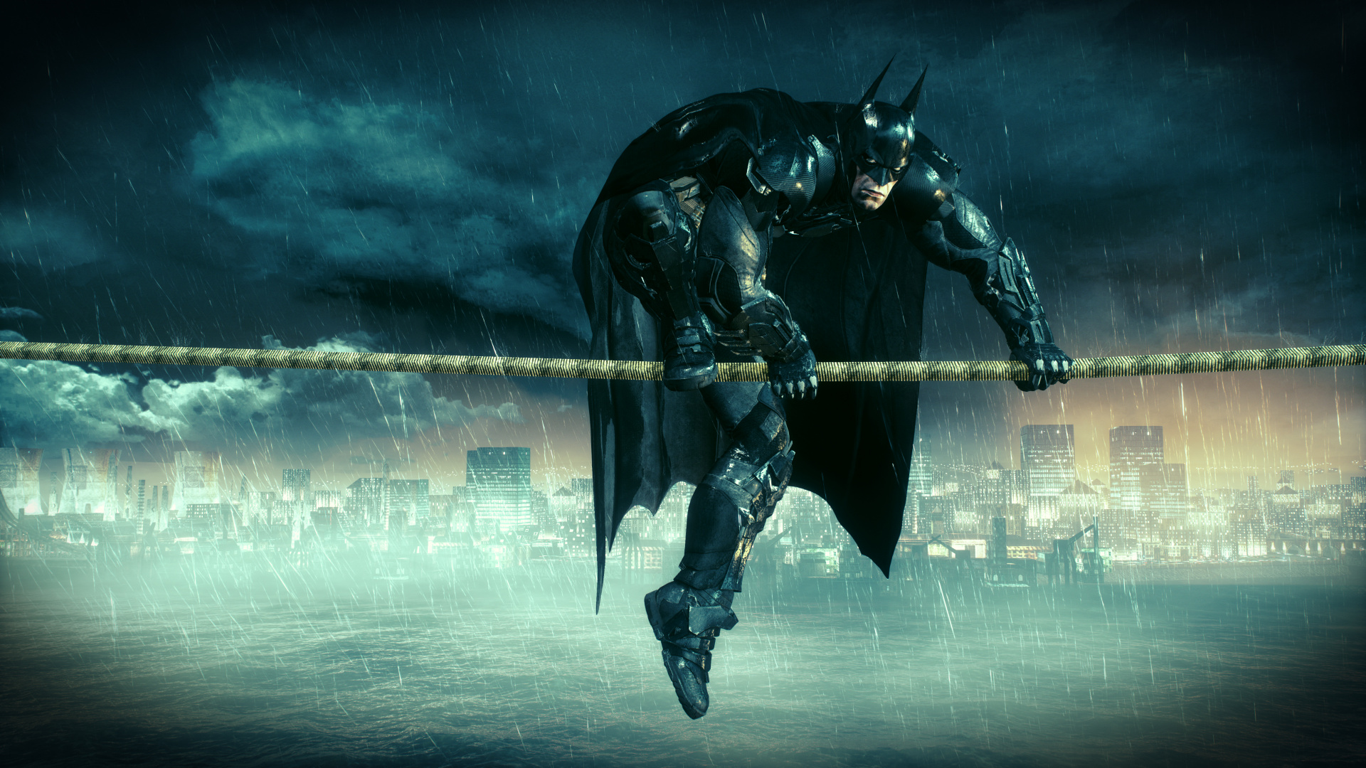 Batman Arkham Knight, Batman, Catwoman, Juego de Pc, Composición Digital. Wallpaper in 1920x1080 Resolution
