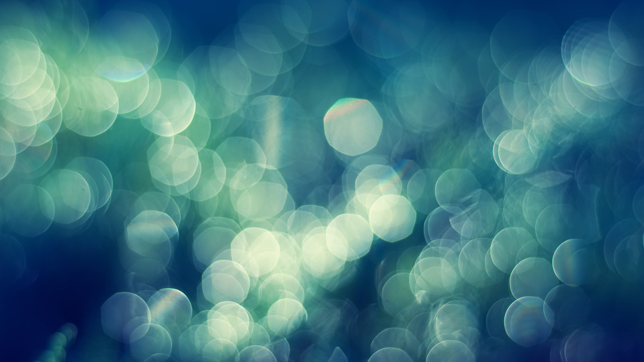 Lumières Bokeh Blanches et Vertes. Wallpaper in 1280x720 Resolution