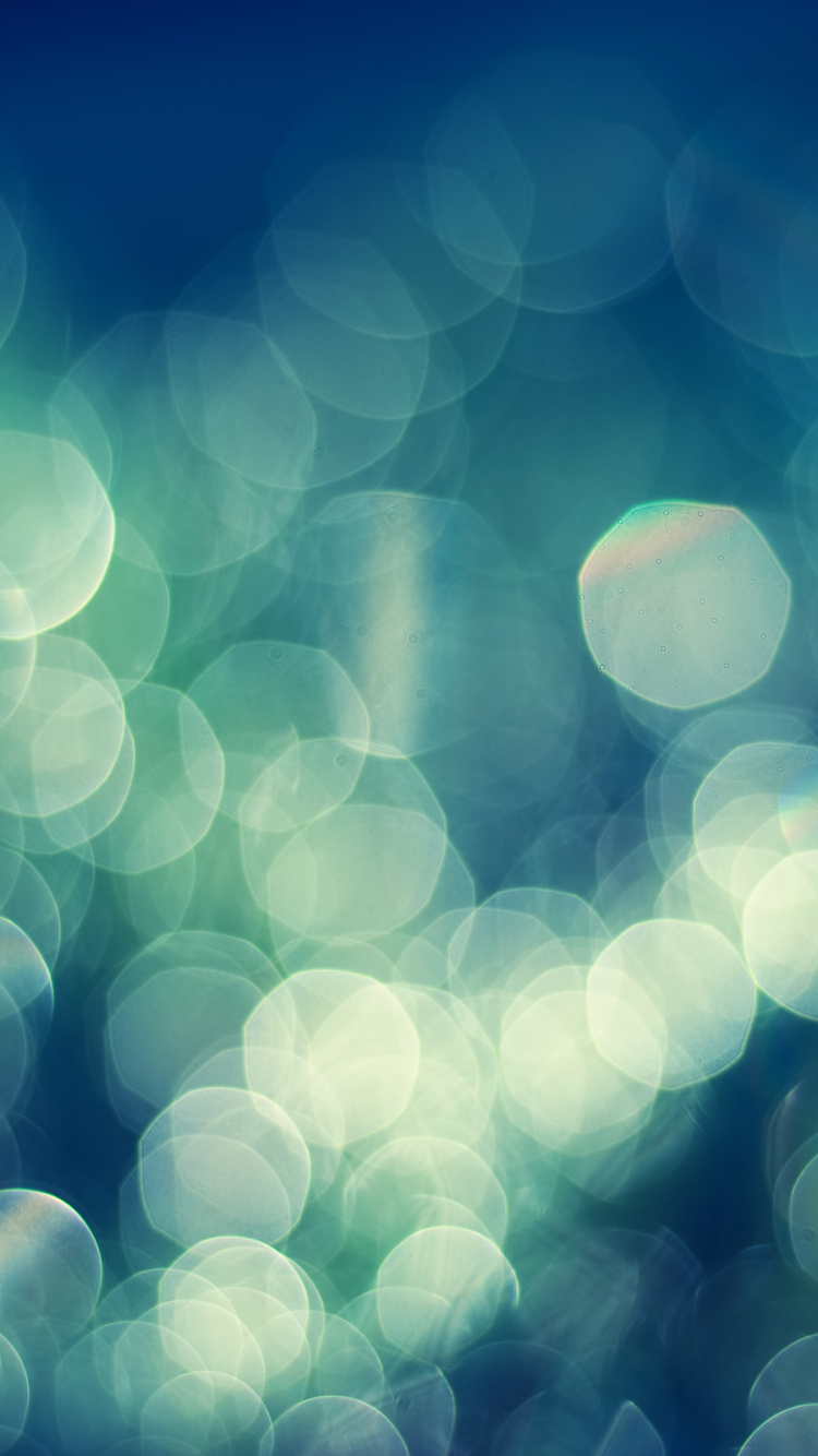 Lumières Bokeh Blanches et Vertes. Wallpaper in 750x1334 Resolution