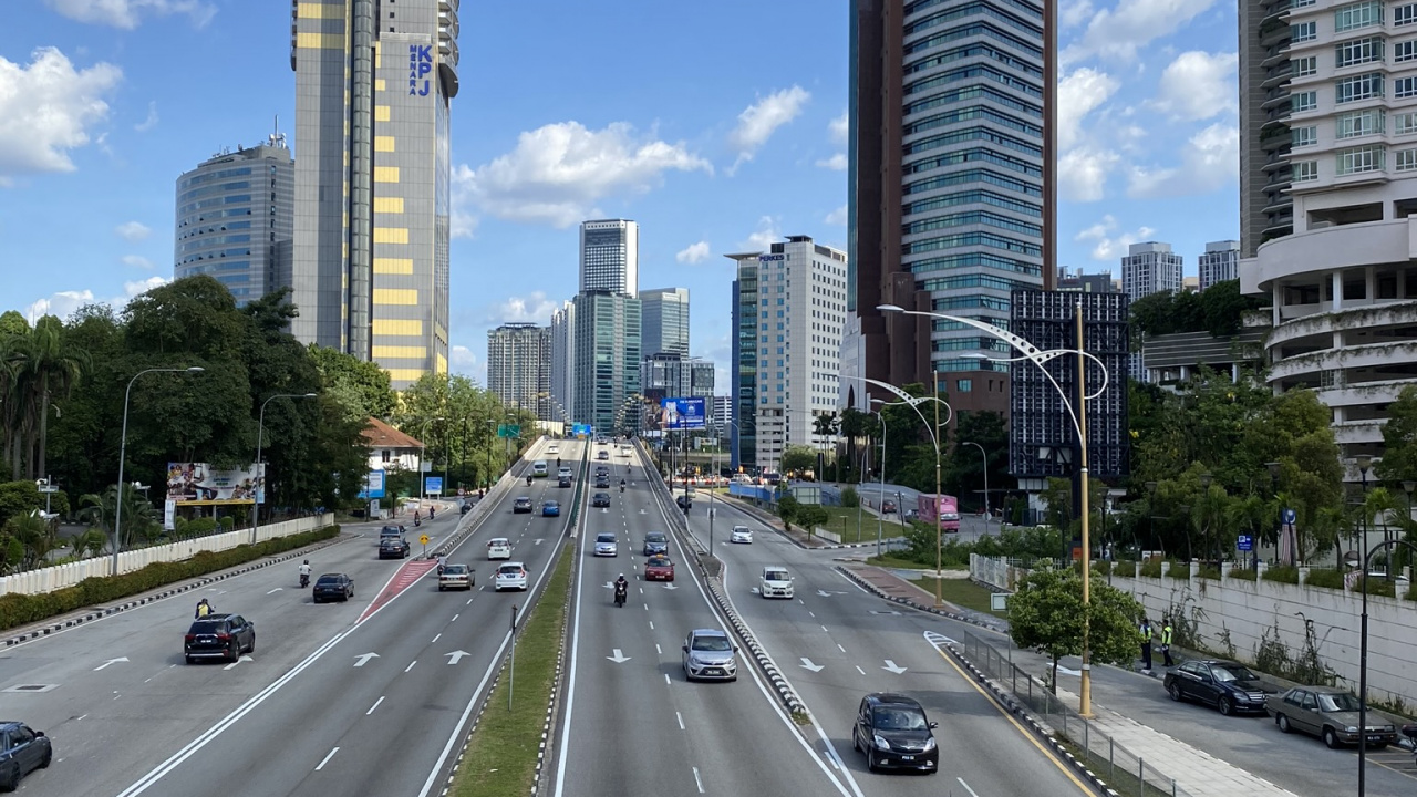 Road, Tower Block, Nature, Blue, Architecture. Wallpaper in 1280x720 Resolution