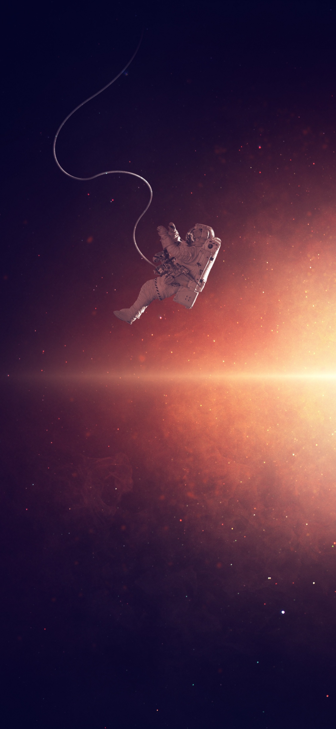 Mann Reitet Auf Pferd Abbildung. Wallpaper in 1125x2436 Resolution