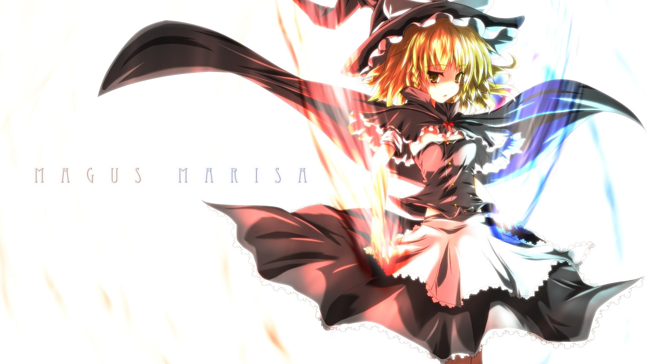 Femme en Robe Noire et Blanche Personnage D'anime. Wallpaper in 1280x720 Resolution